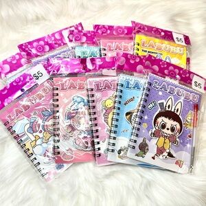 Bundle of 10 Kids Spiral Notebooks - Pink, Blue, Yellow